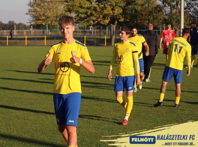 Továbbra is a dobogón Béky Gábor együttese (forrás: Halásztelki FC Facebook-oldal)
