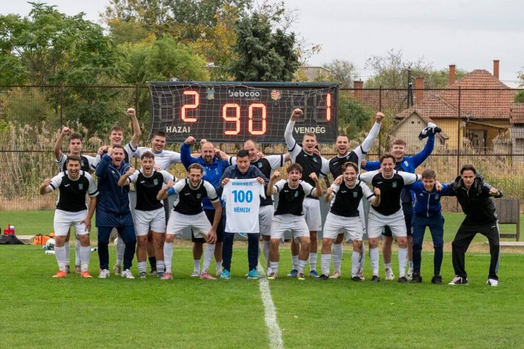 Némedi Tivadar "százados" lett (forrás: Abonyi KID Football Club Facebook-oldal)
