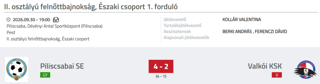 A 18. percben már három góllal vezetett Triff Gergely együttese